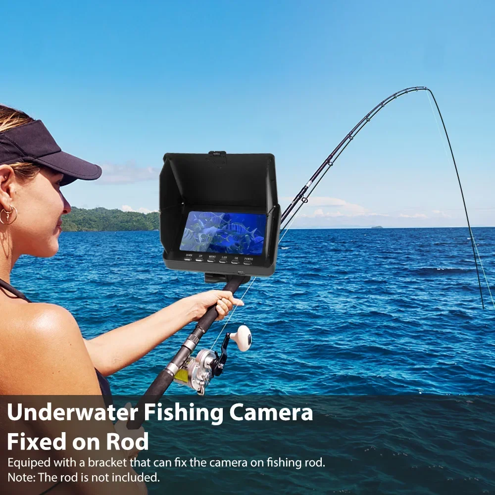 Fish Finder Cable - Эхолот 5,0-дюймовый ЖК-дисплей Камера для подводной