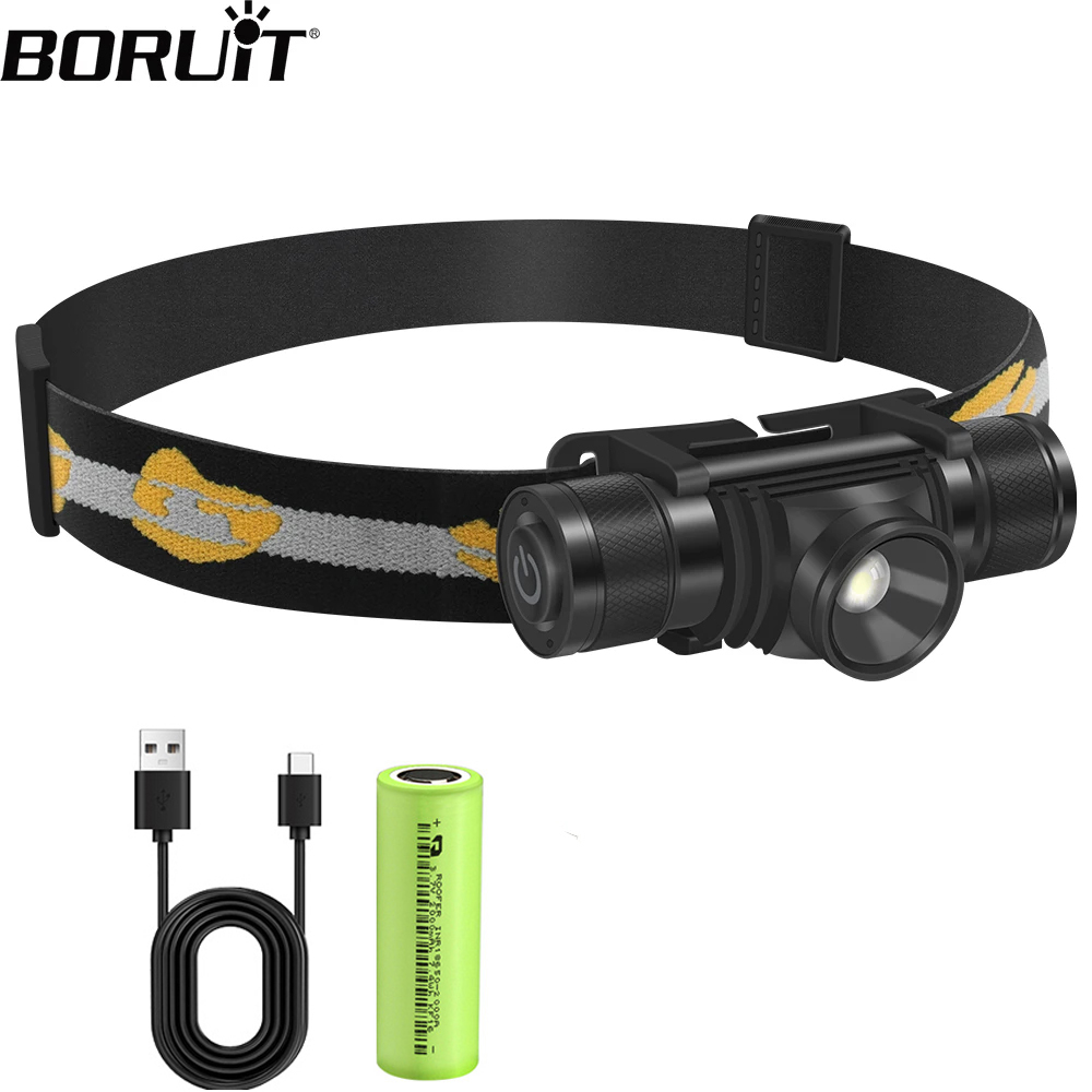 Fish Finder Charger - BORUIT D20 масштабируемый мини-налобный фонарь 1000LM