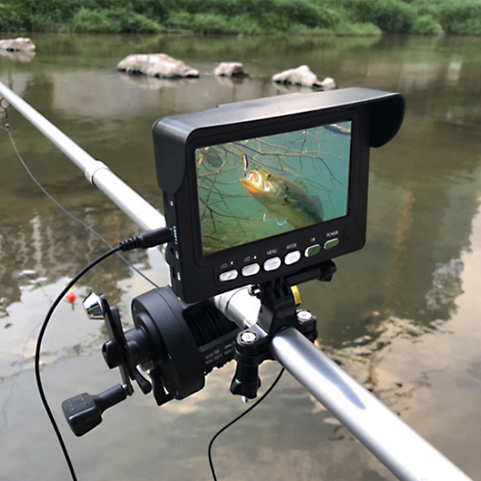Fish Finder Portable - Подводный визуальный эхолот HD 4,3 дюйма,
