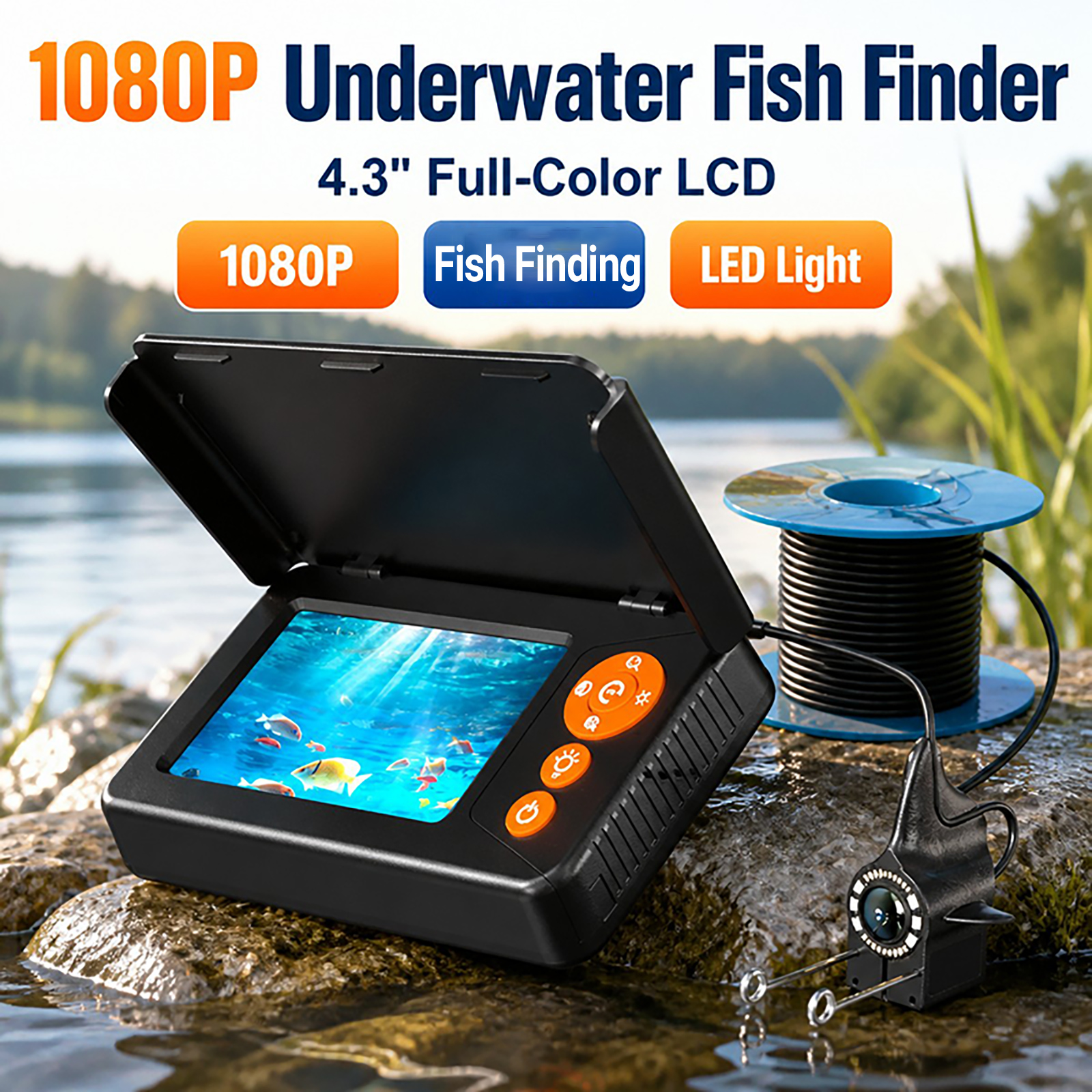 Fish Finder Portable - Подводная камера-эхолот для поиска рыбы с