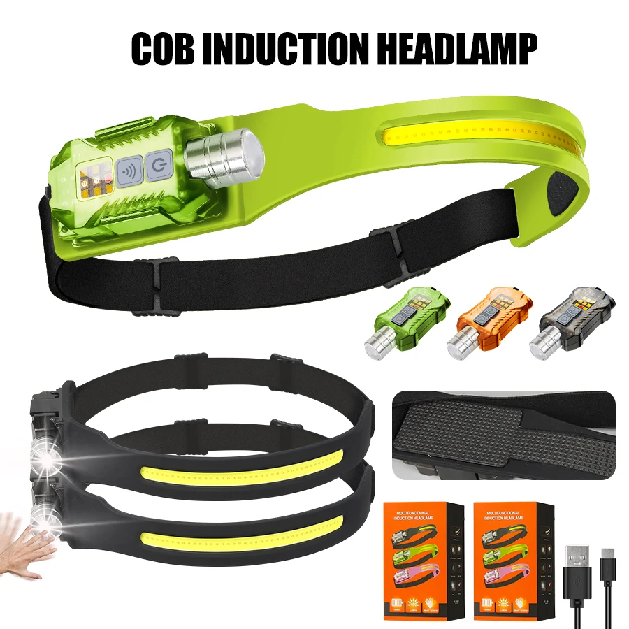 Fishing Light - Мощный светодиодный налобный фонарь, портативный перезаряжаемый