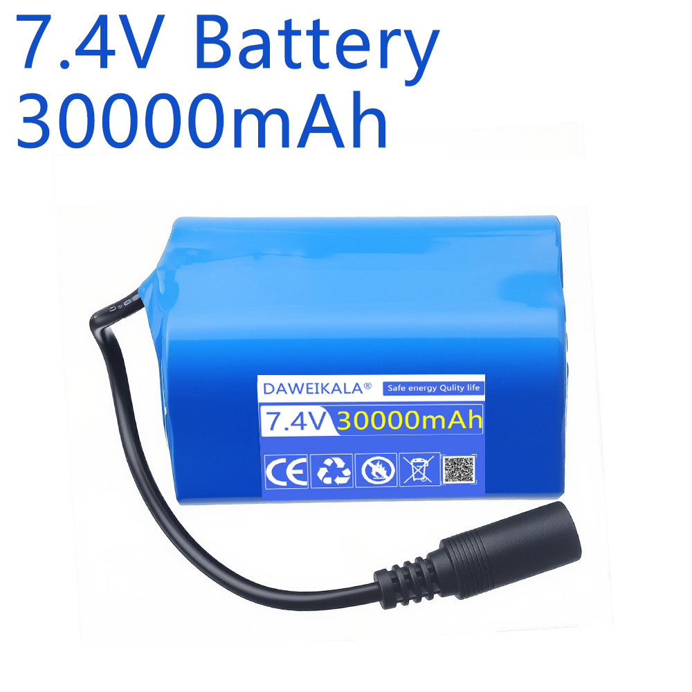 Fish Finder Charger - Аккумулятор 7.4V 30000mAh с USB-зарядкой для