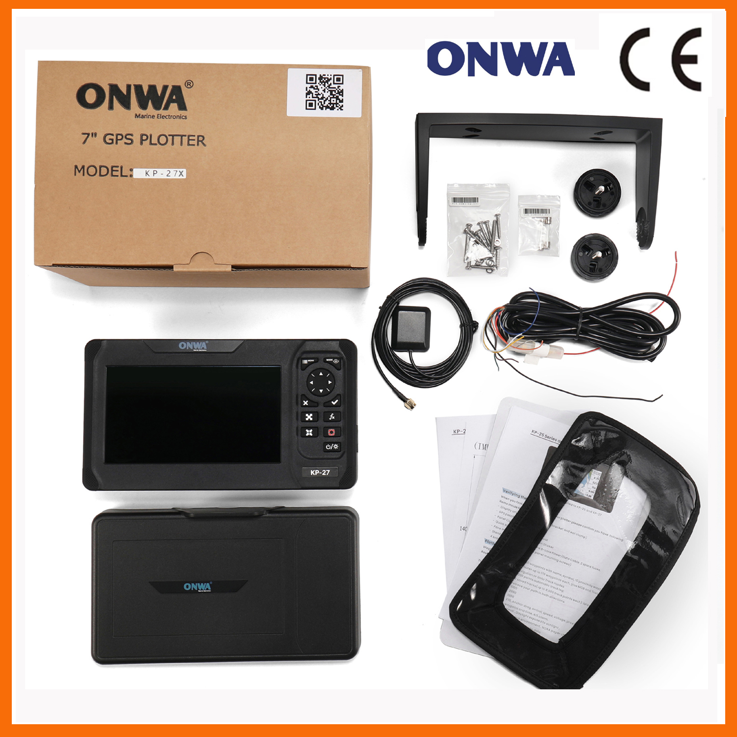 Fish Finder Gps - ONWA KP-27X 7-дюймовый GPS-картплоттер с AIS