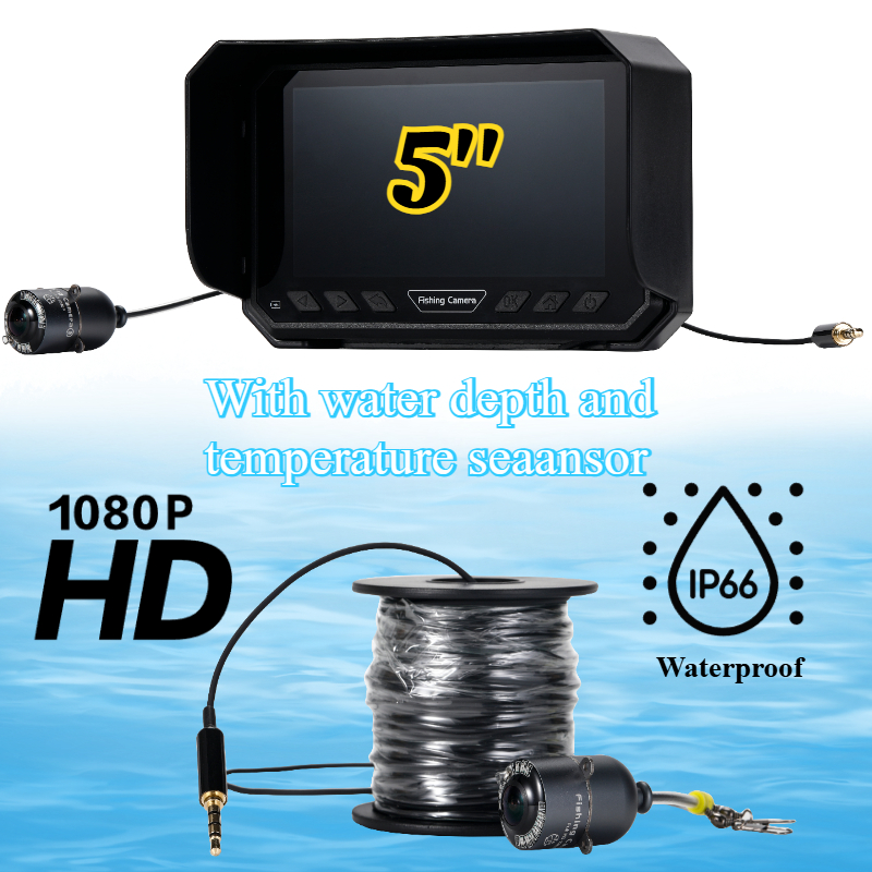 Fishing Camera - 5-дюймовая камера для подводной рыбалки 1080P