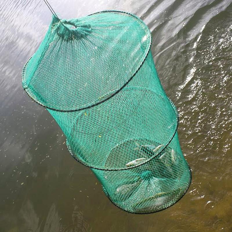 Fishing Gps - Складная круглая нейлоновая сетка в металлическом
