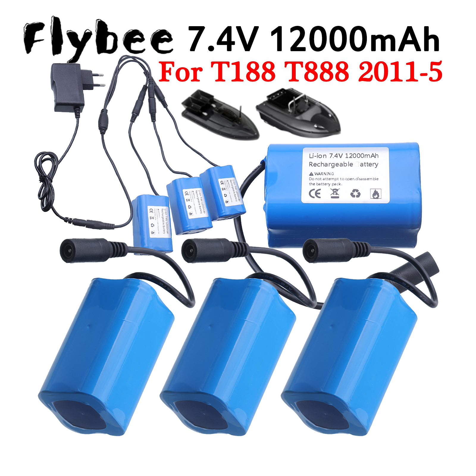 Fish Finder Battery - 7,4 В перезаряжаемая батарея для лодки
