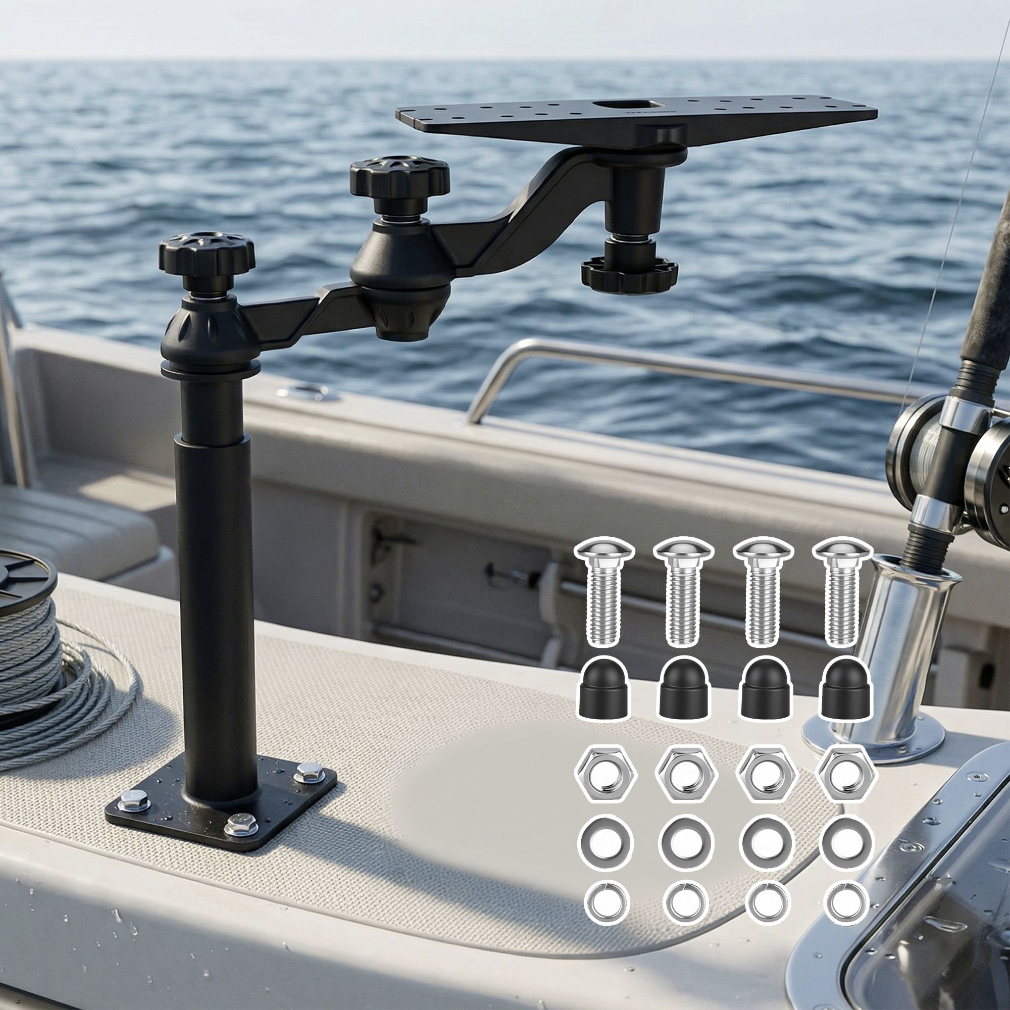 Телескопическое крепление для  – обзор и цена Fish Finder
