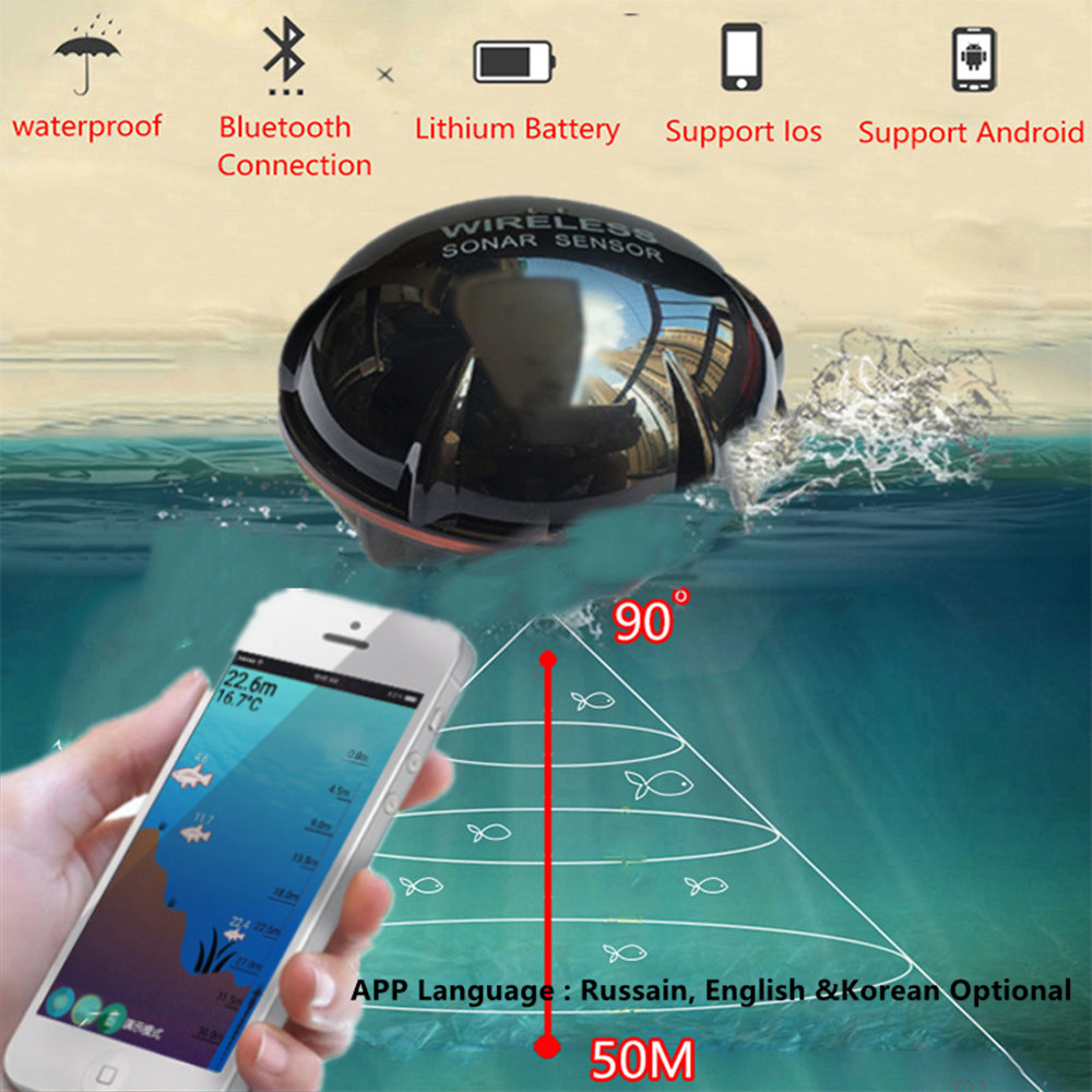 PUPOPAN 100 м новый смартфон э – обзор и цена Fish Finder Gps