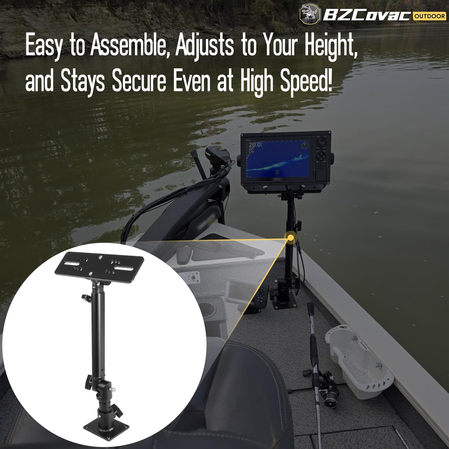 Крепление для монитора из морс – обзор и цена Fish Finder Mount