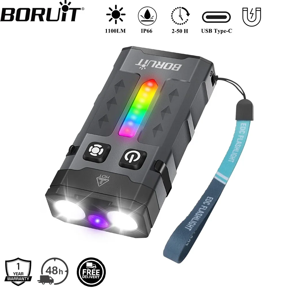 BORUiT EV20 1100LM EDC УФ-брел – обзор и цена Fishing Light