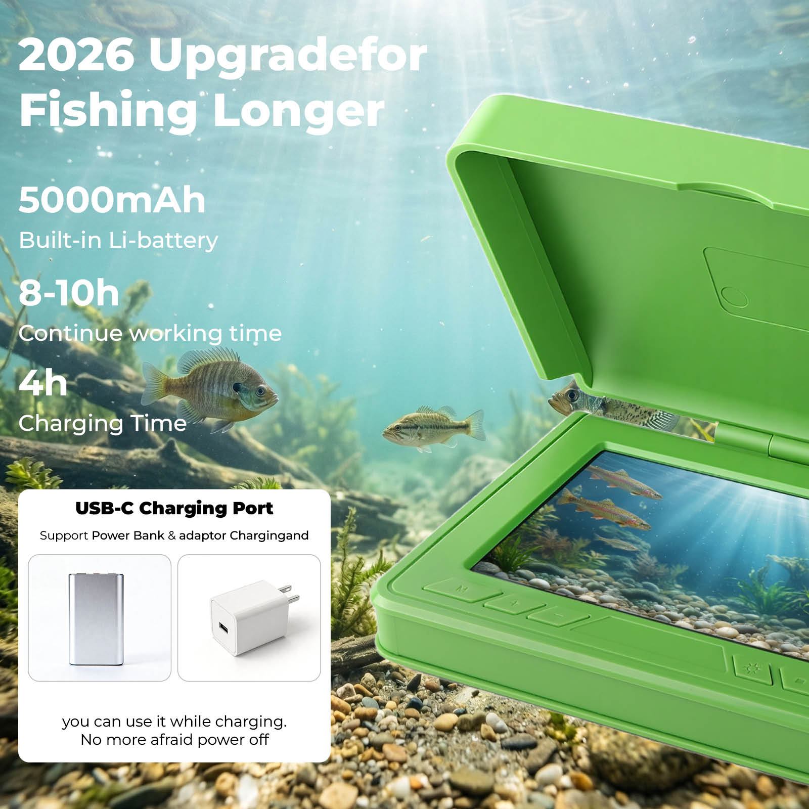 Портативный подводный визуальн – обзор и цена Fish Finder Portable