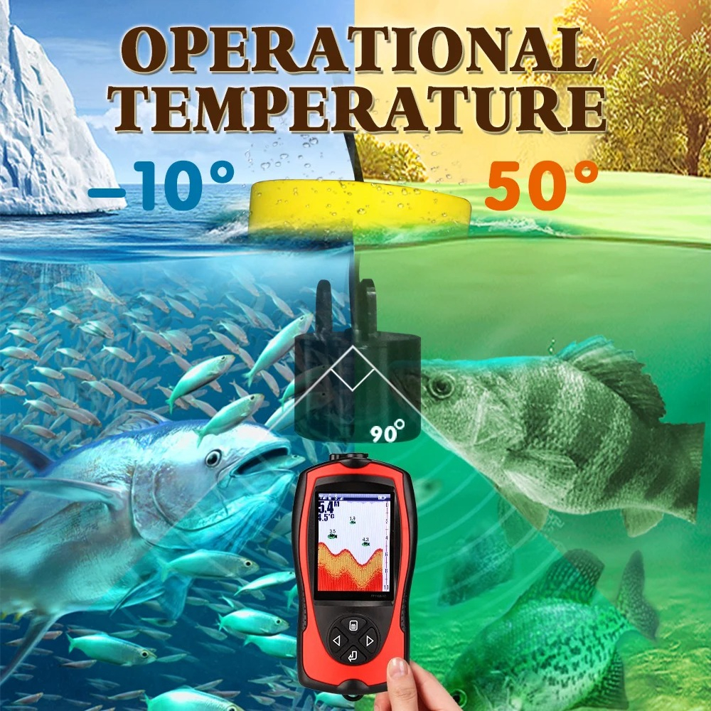 Проводной эхолот с цветным HD- – обзор и цена Fish Finder