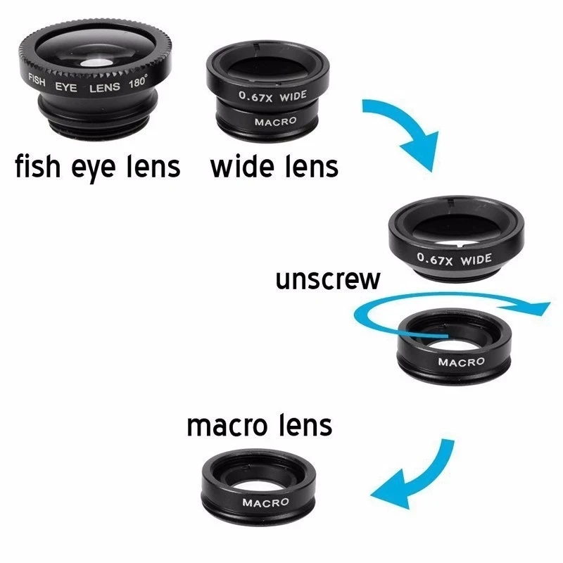 3-в-1 объектив для телефона с  – обзор и цена Fishing Camera