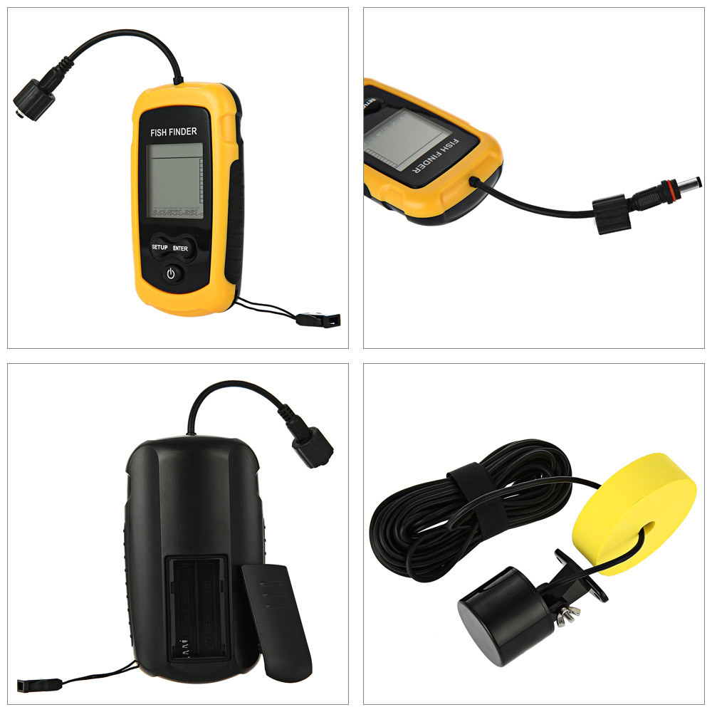 Портативный эхолот-глубиномер  – обзор и цена Fish Finder Portable