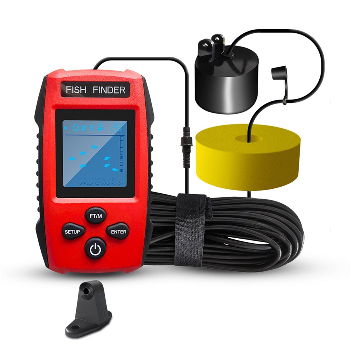 Цветной ЖК-эхолот, проводной э – обзор и цена Fish Finder Transducer