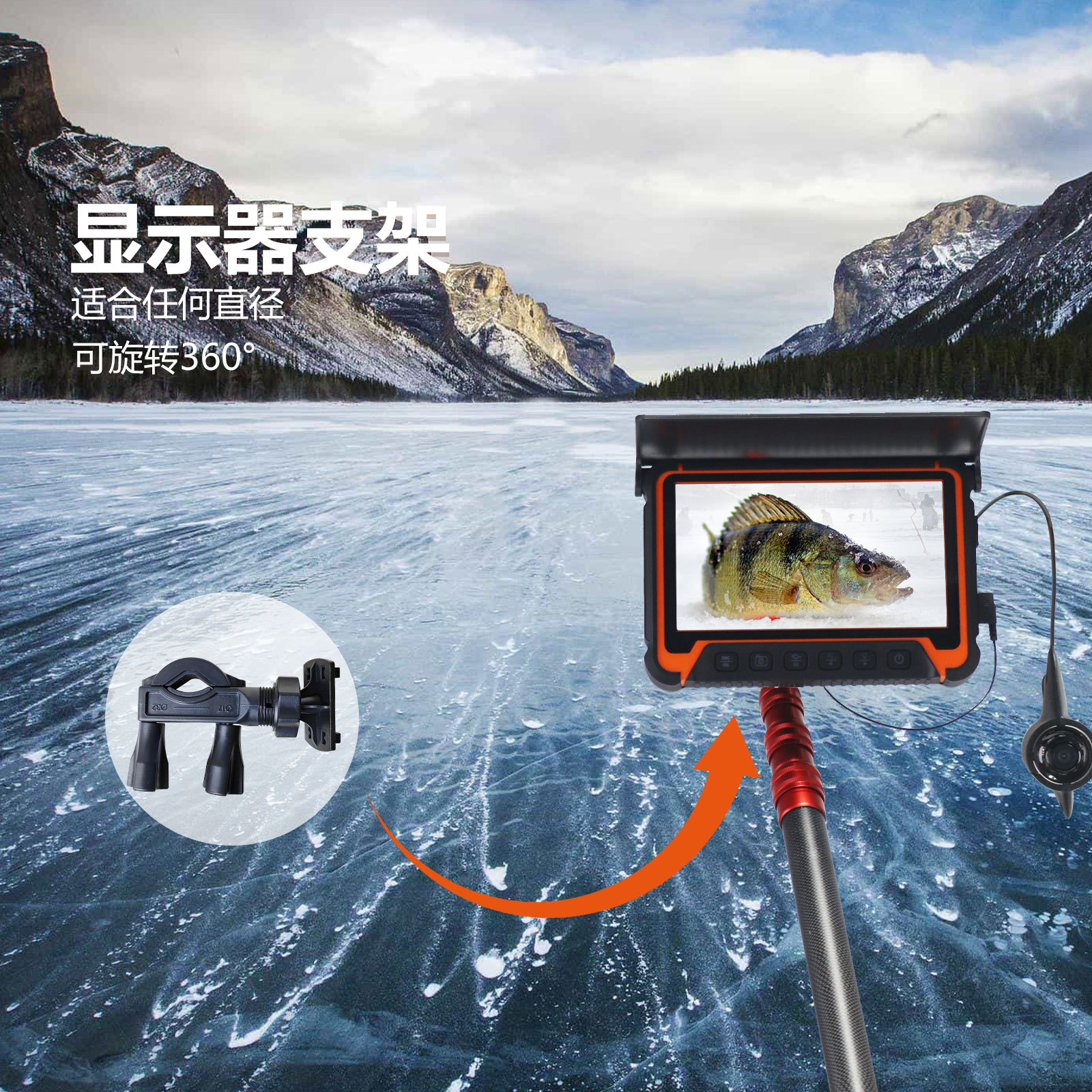 5-дюймовый IPS-экран, подводна – обзор и цена Fishing Camera