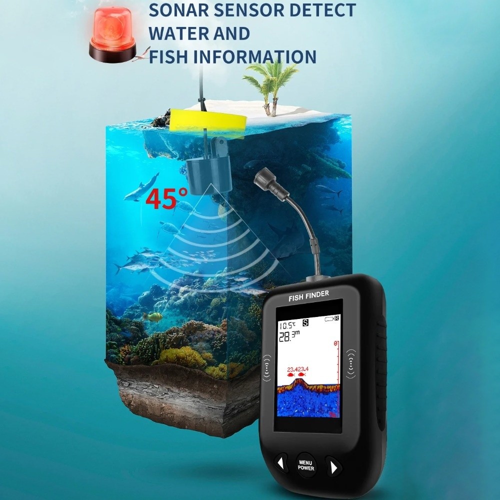 Эхолот 45 Degrees XF03 с ЖК-ди – обзор и цена Fish Finder Portable
