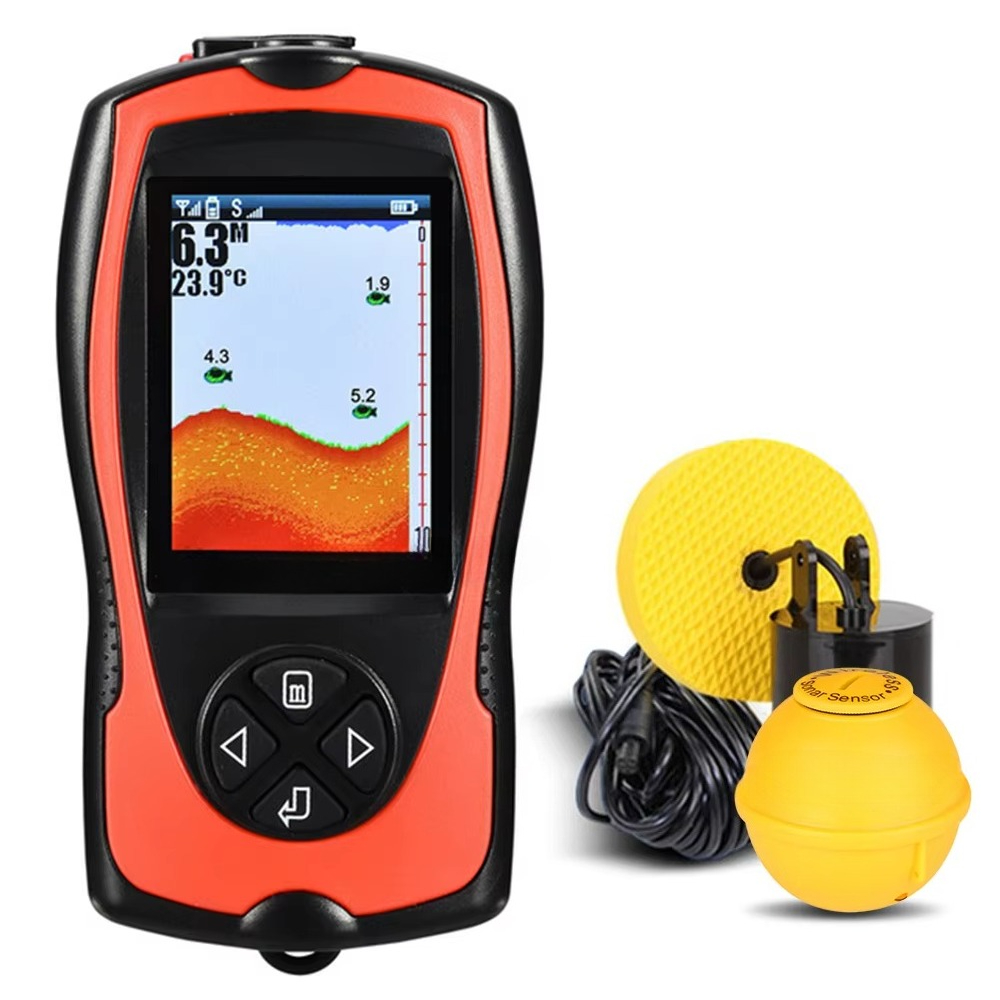 Портативный эхолот с датчиком  – обзор и цена Fish Finder Portable