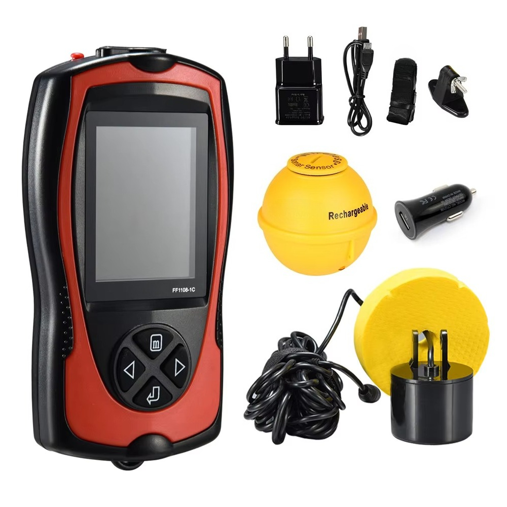 Портативный эхолот с датчиком  – обзор и цена Fish Finder Portable