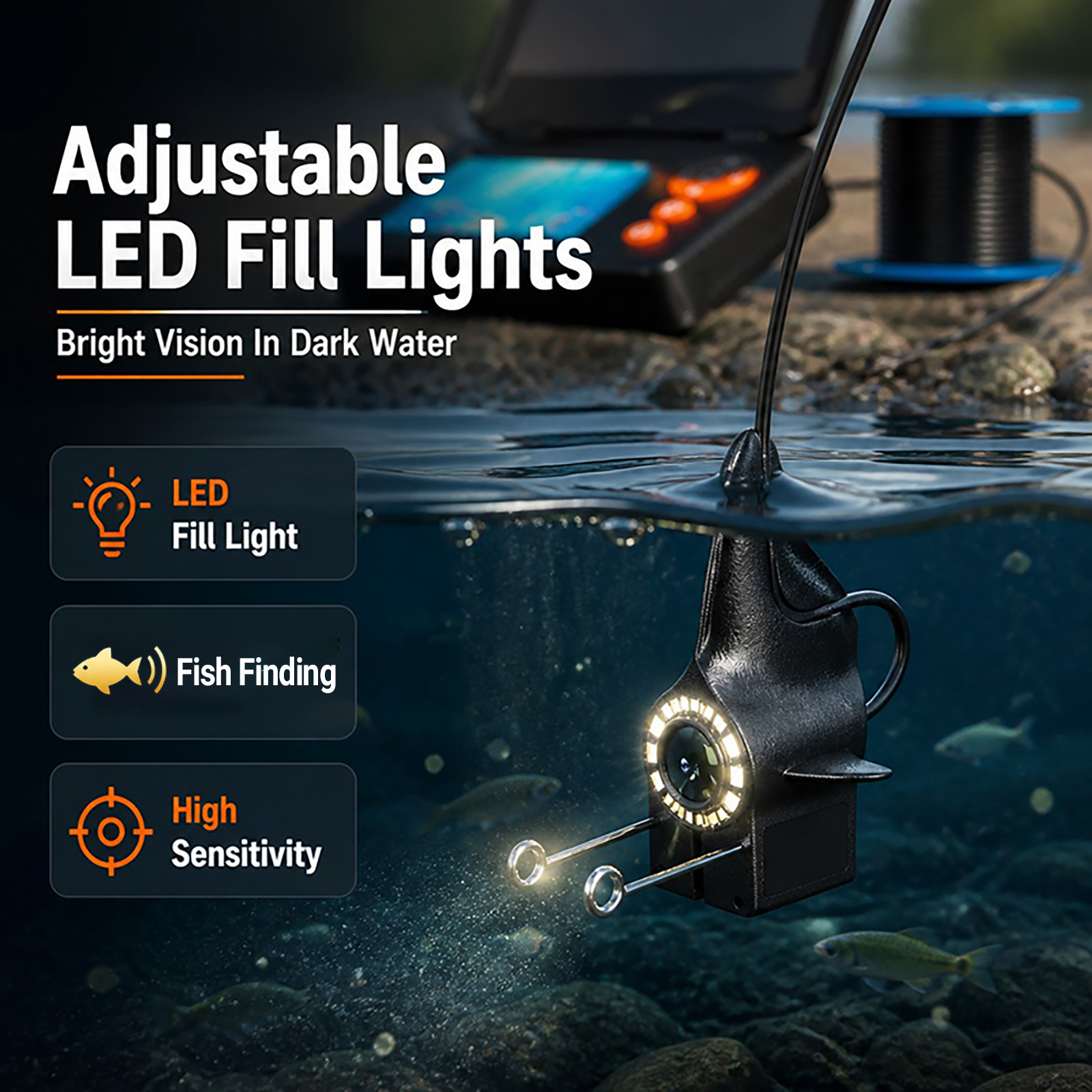 Подводная камера 1080P HD с мо – обзор и цена Fish Finder Portable